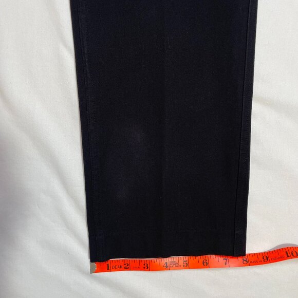 Banana Republic Black Stretch Twill Ankle Crop Pants Size 12 - Picture 10 of 13